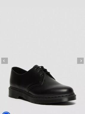 Dr Martens 1461 Mono Black Smooth Leather Oxford Shoes US 10 UK 9